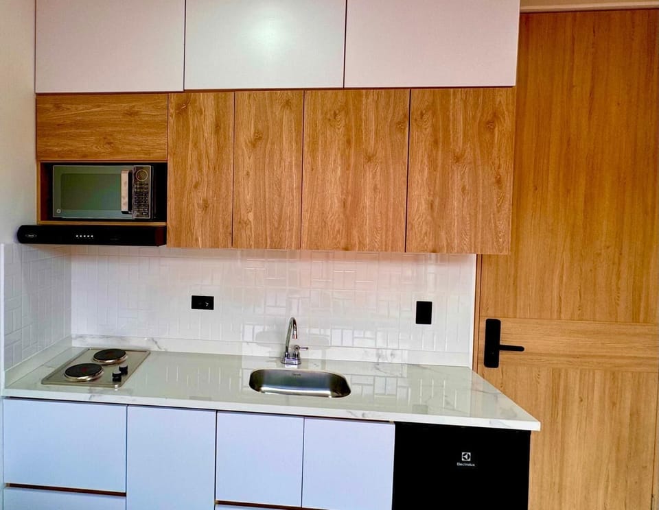 Standard Apartment, Balcony, City View | Private kitchen
