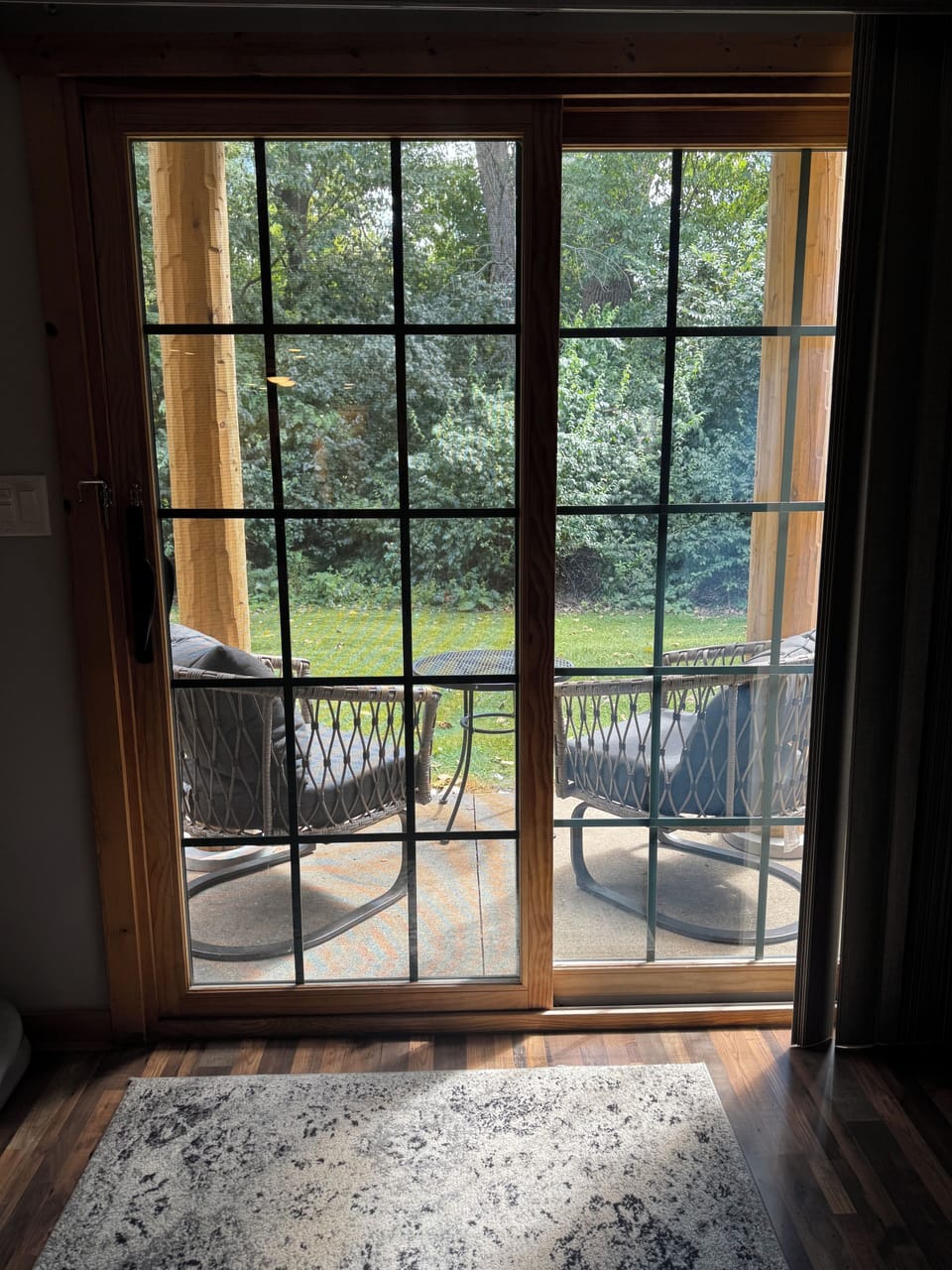 Back patio seating