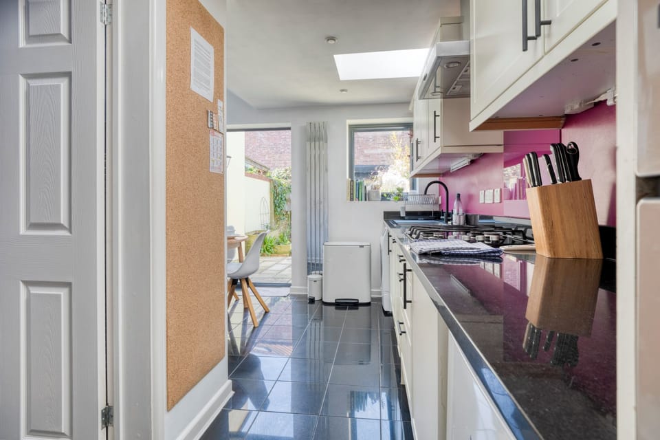 House, Patio | Private kitchen