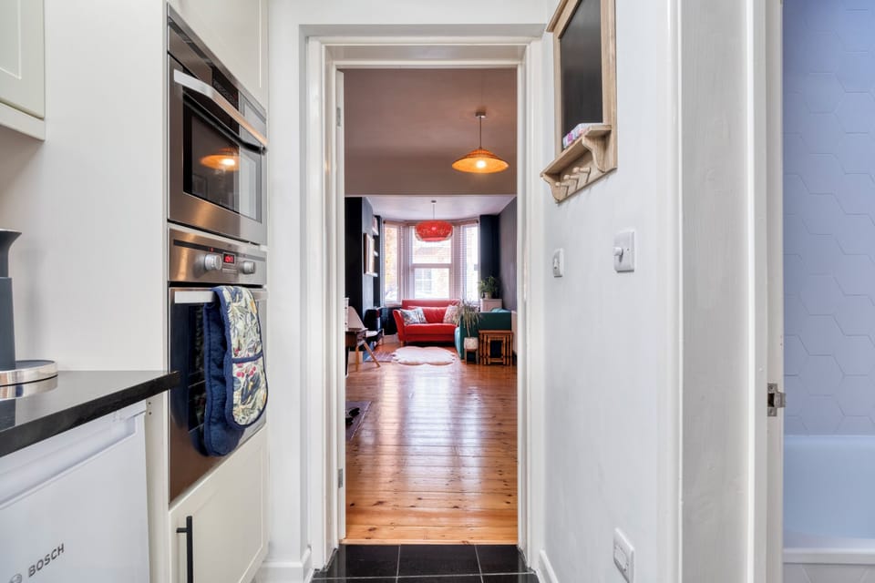 House, Patio | Private kitchen