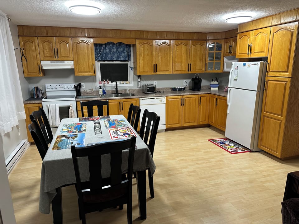 Kitchen dining area.