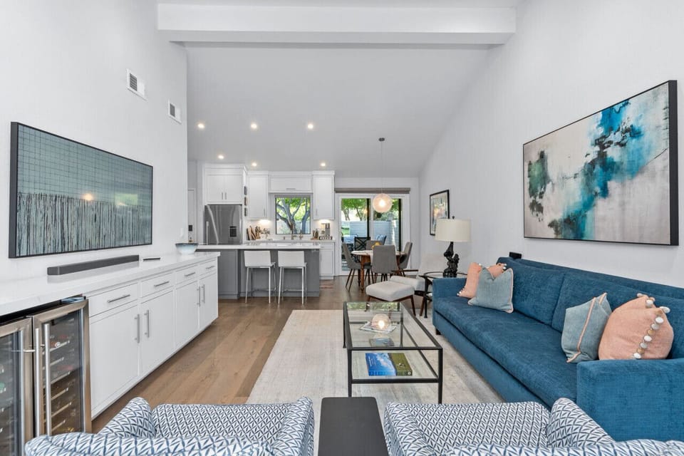 Ample living room seating