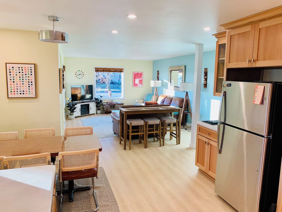 View of living area from kitchen