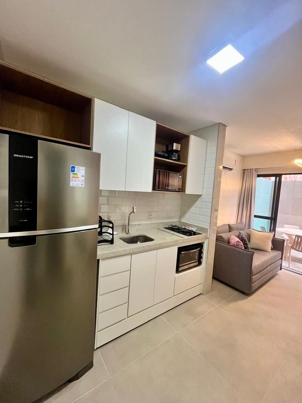 Apartment | Private kitchen | Stovetop, blender, paper towels