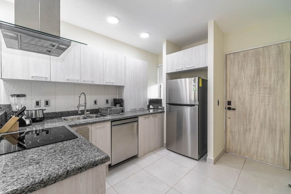 Spacious kitchen with plenty of counter space and all the essentials you need