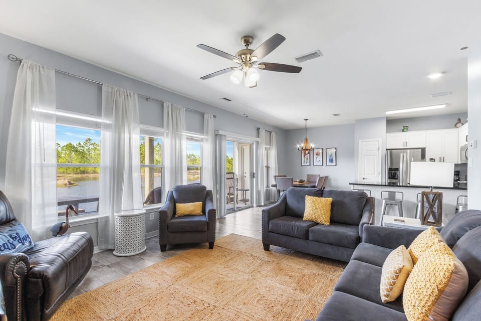 Family Condo, 2 Bedrooms, Non Smoking, Balcony | Living room | 65-inch Smart TV with cable channels