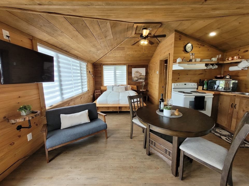 Dining table  will seat two in comfort