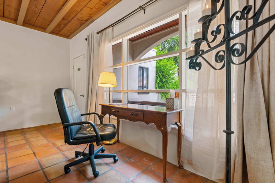 Desk area perfect for remote working