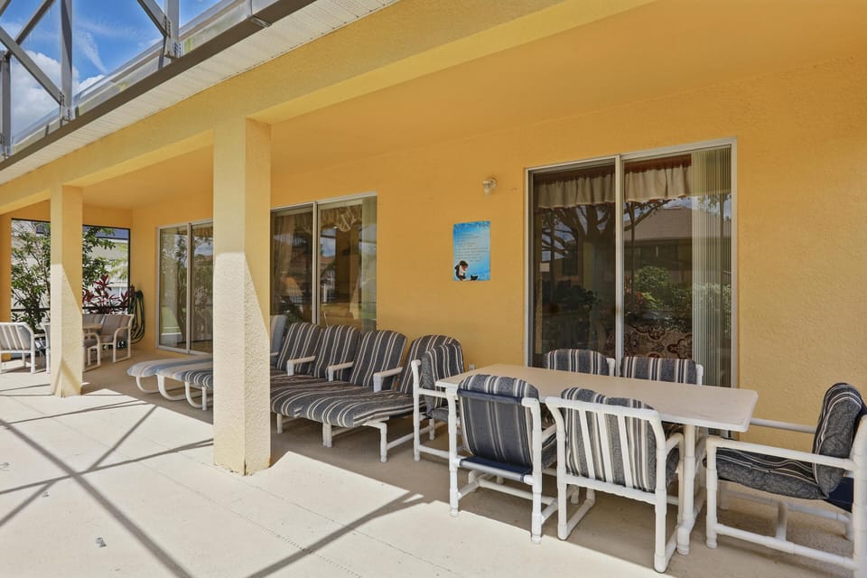 Outside pool deck & lanai