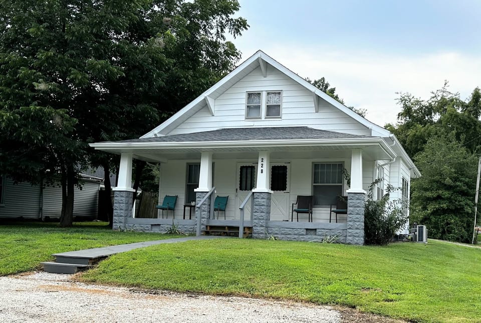 Large front porch to sit and enjoy the neighborhood.