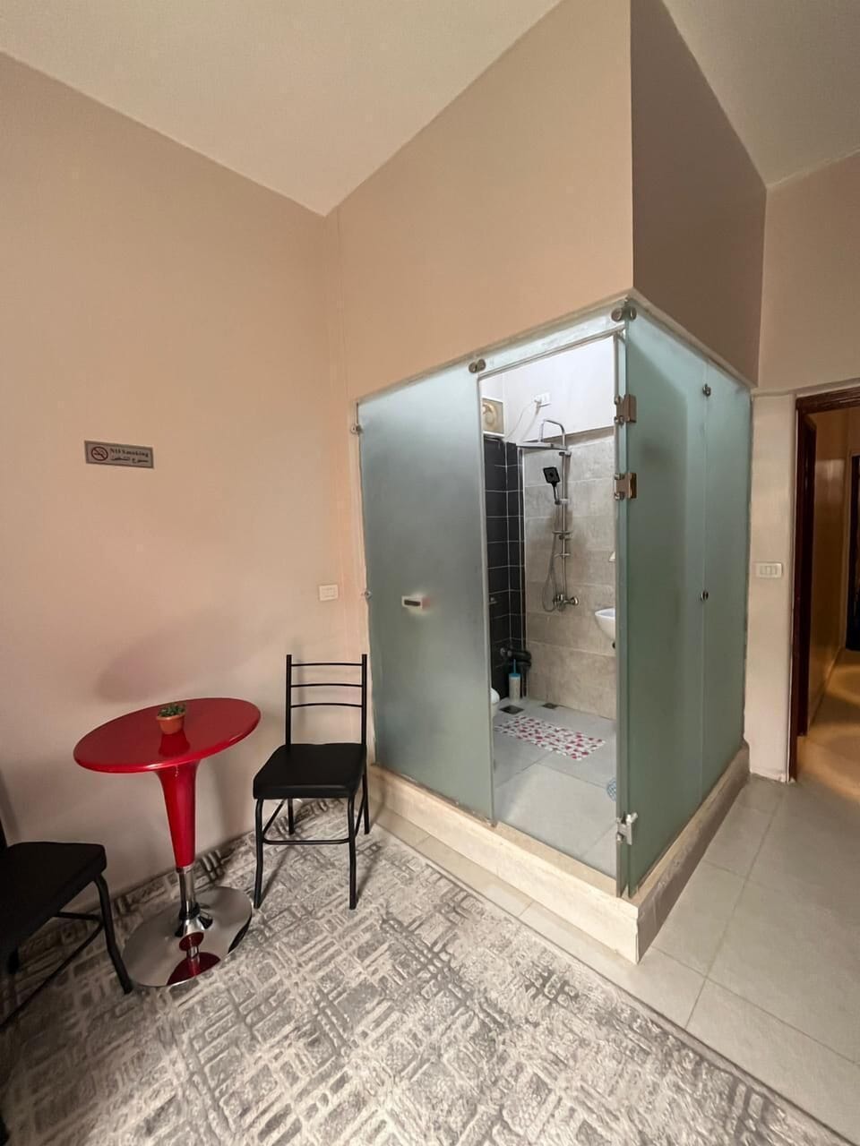 Standard Double Room, Private Bathroom | Bathroom | Combined shower/tub, rainfall showerhead, hair dryer, towels