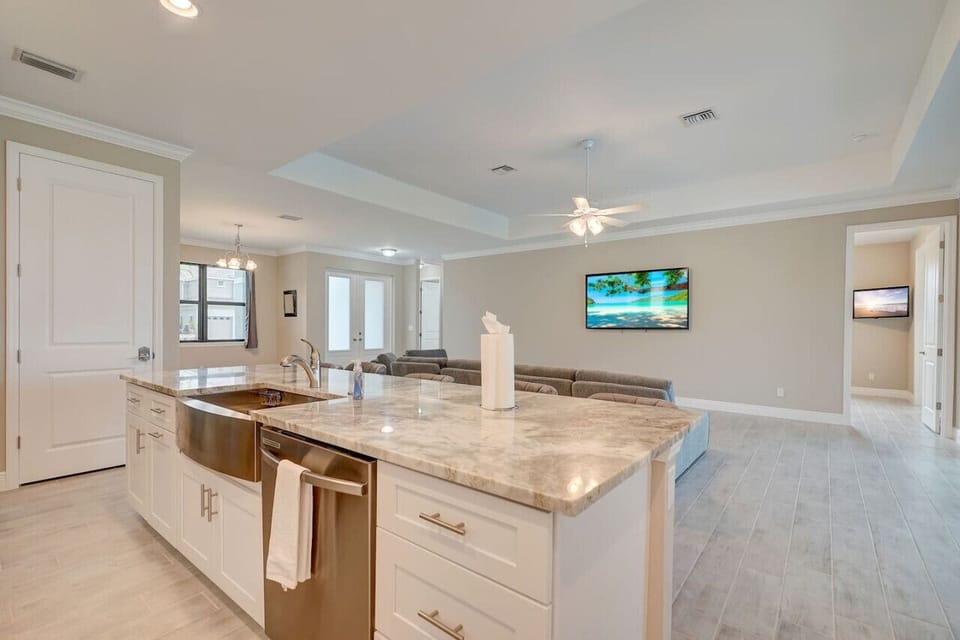 Island facing Living Room