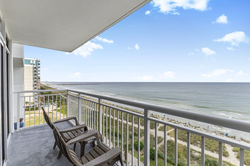 Oceanfront Balcony - Start your day with coffee and stunning ocean views from your private balcony — perfect for soaking up seaside vibes.