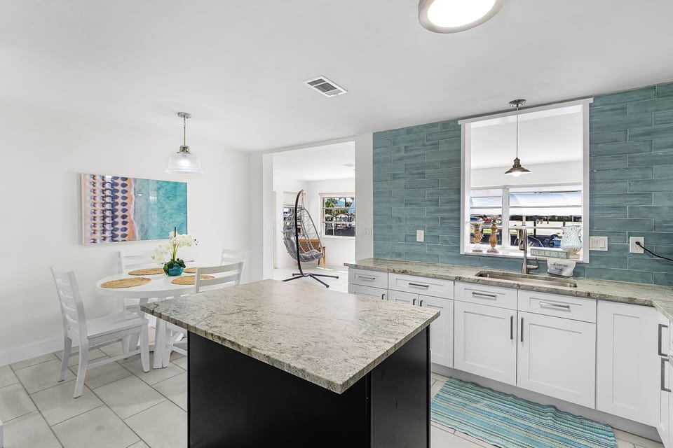 Fully stocked kitchen
