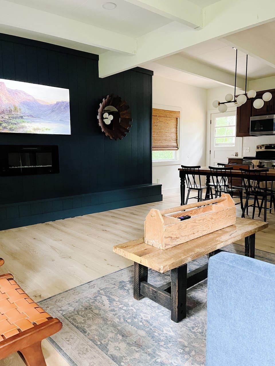 Living Room - TV and Fireplace