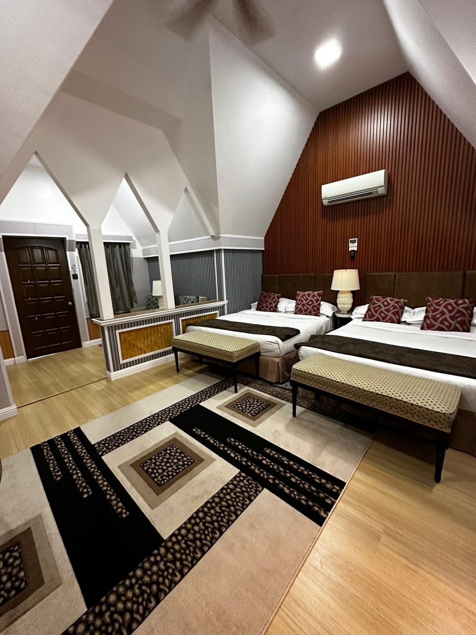 Quadruple Room, Balcony, Garden View | Desk, blackout drapes, soundproofing, iron/ironing board
