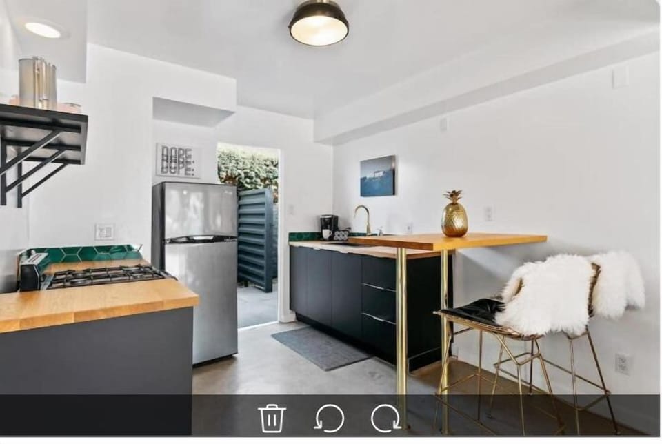 This room comes with a kitchen!