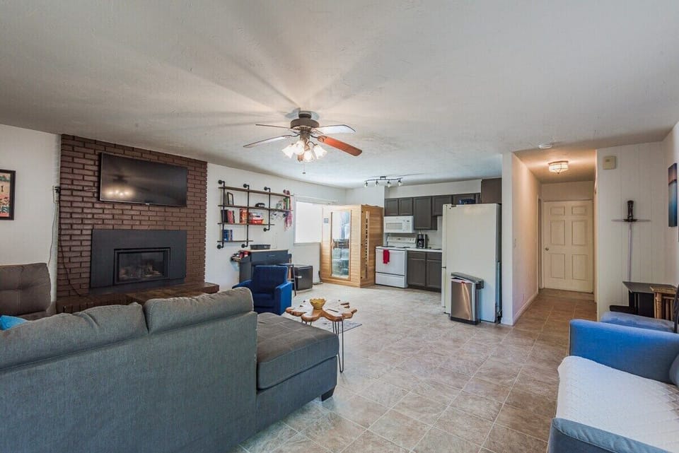 Curl up on the couch and enjoy a movie or TV show!