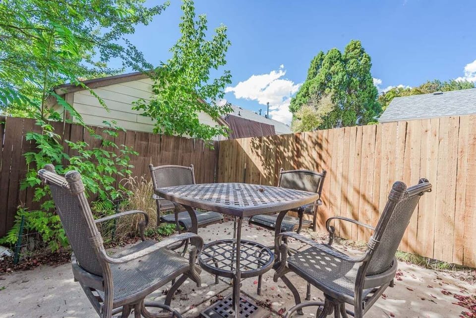 Enjoy the fresh air and sunshine on our patio.