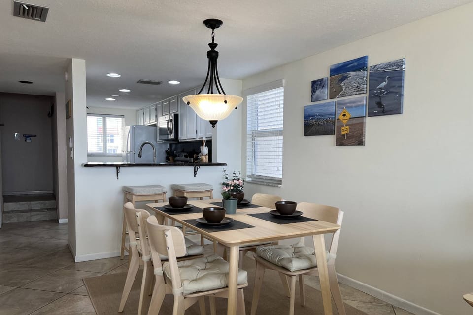 Chat with the cook or enjoy a meal at the bar top.
