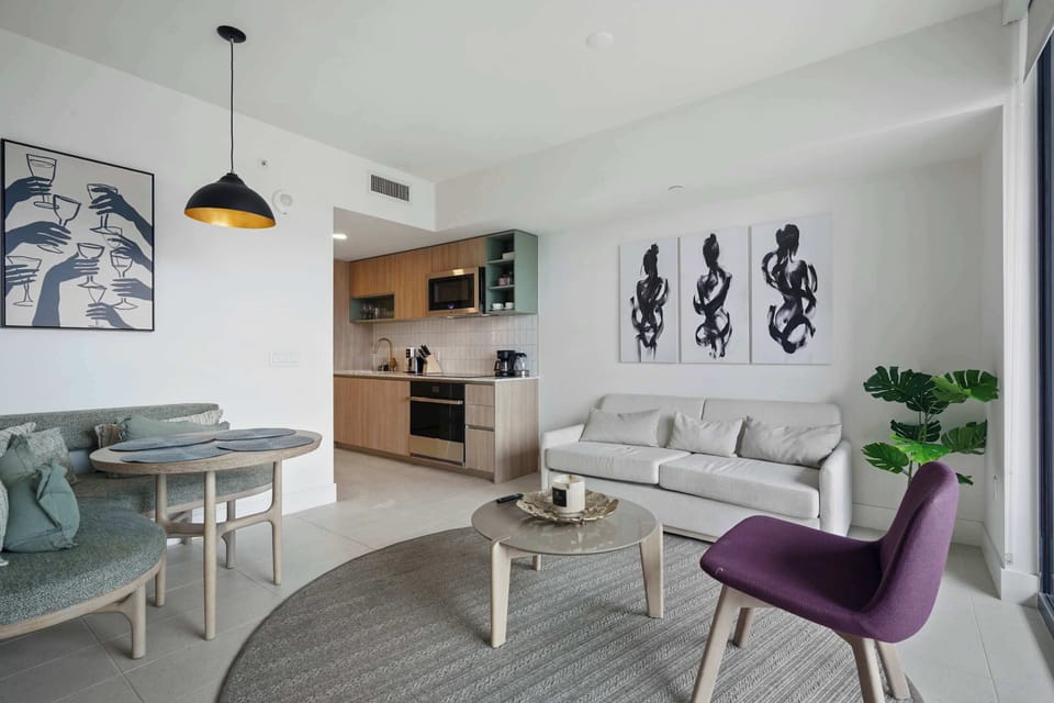 Enjoy a comfortable living and dining area, perfect for spending time at home