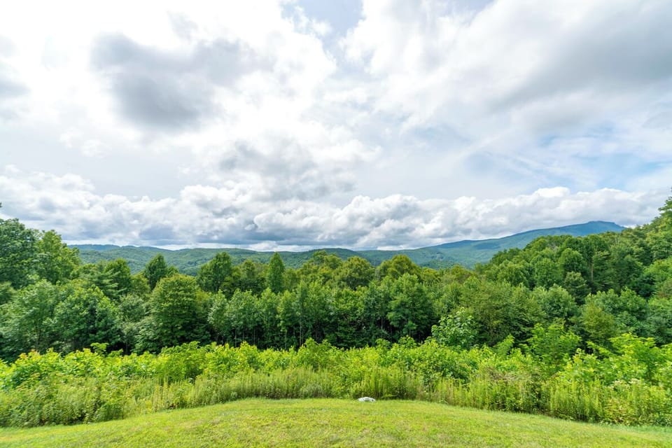 Deck Area--- Summer Mountain View