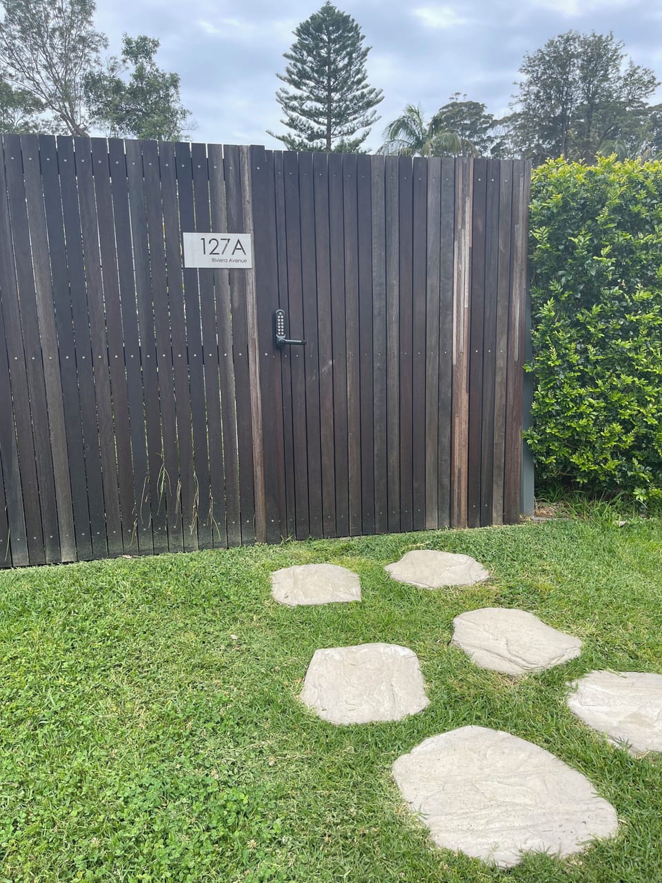 Entry gate from Trevally Cl