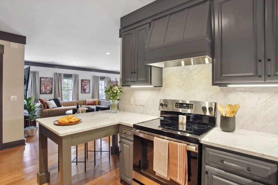 Kitchen | Fully Equipped with Essential Cookware | Single Level Second Floor Home