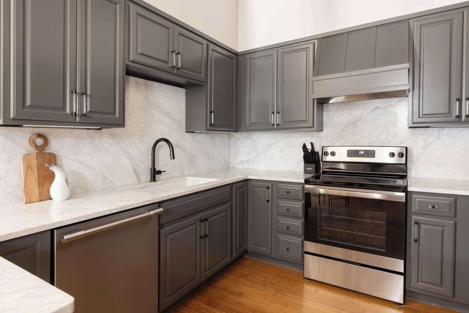 Kitchen | Fully Equipped with Essential Cookware | Open Layout