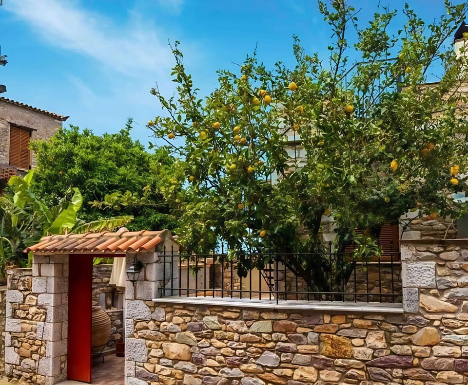 Exterior of the stone built property
