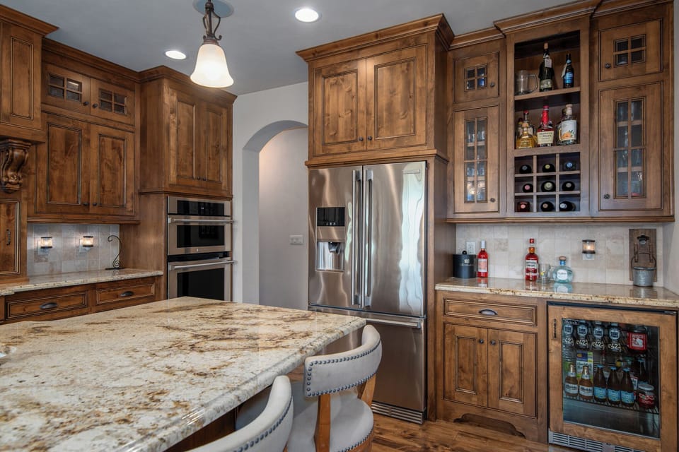 Bar area is fully stocked with any drink option you could imagine!