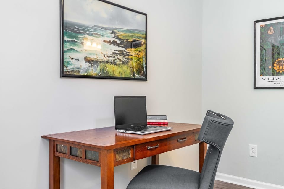 Dedicated workspace in the bedroom