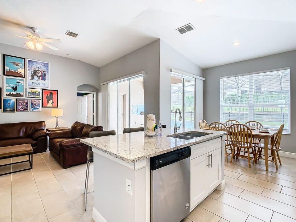 Spacious living area with open-concept design