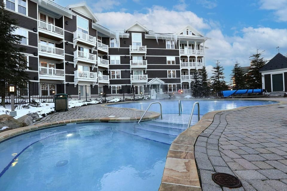 All Guests of Allegheny Springs can enjoy the free heated outdoor pool and hot tub.