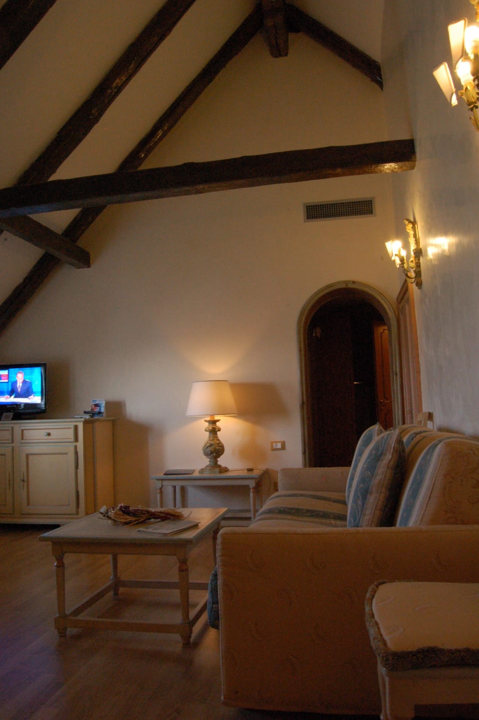 Suite, Lagoon View (Twin beds on request) | Living area | 15-inch TV with satellite channels