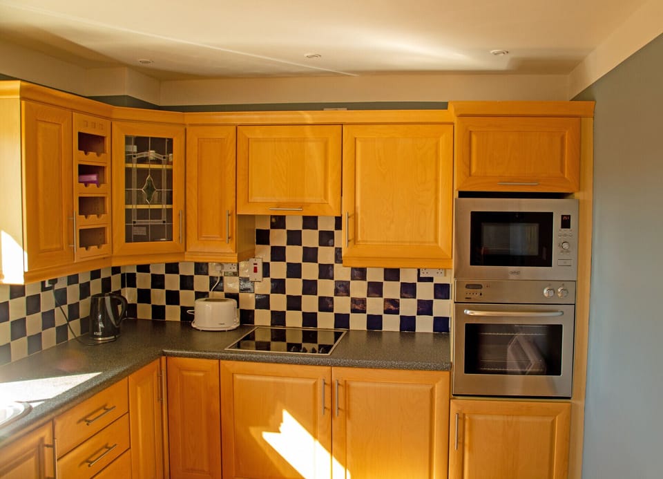 Microwave, electric kettle, highchair