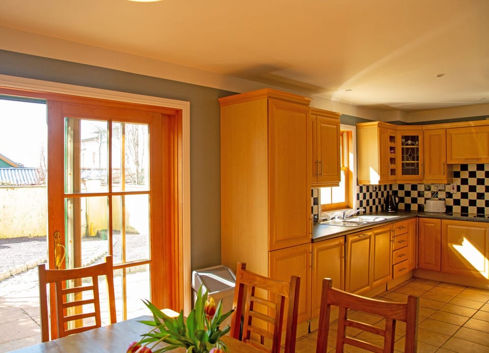Microwave, electric kettle, highchair