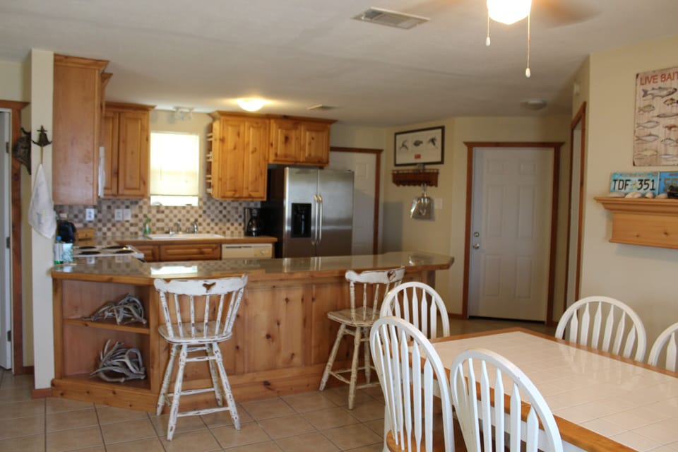 Kitchen view from living area