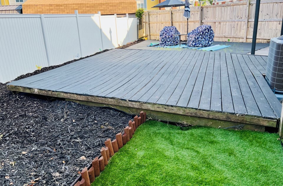 Backyard patio