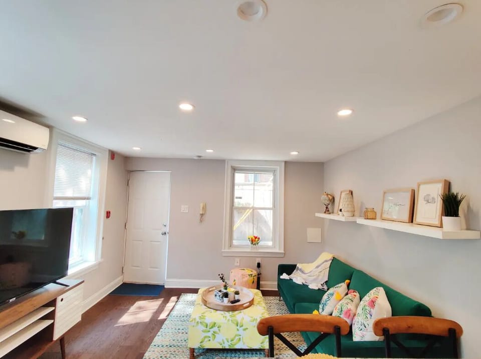 Deluxe Apartment, Patio | Living area