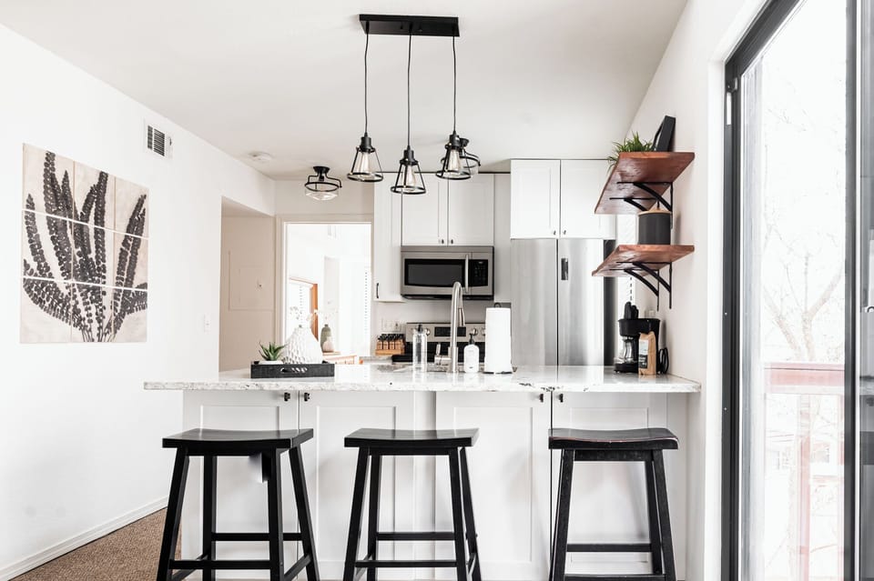Dining Area in Open Kitchen Space.