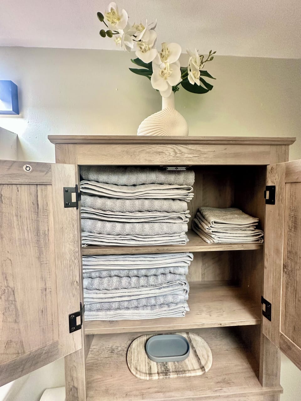 Cabinet with Towels