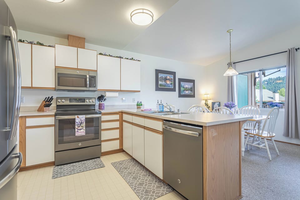 Fully stocked kitchen