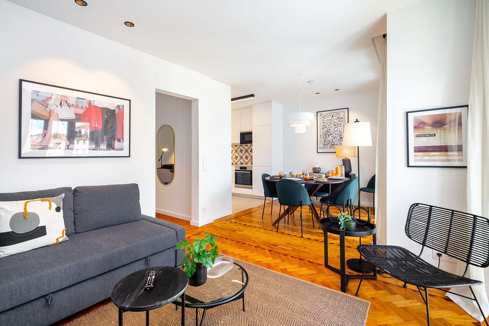 Apartment, 3 Bedrooms | Living area | Flat-screen TV