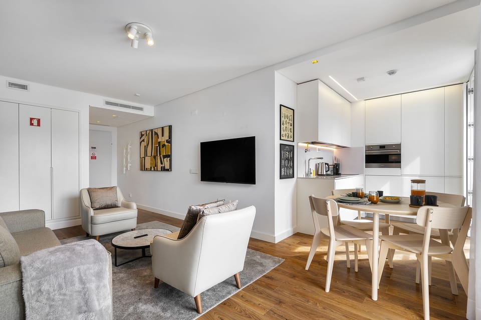 Apartment, 1 Bedroom | Living area | Flat-screen TV