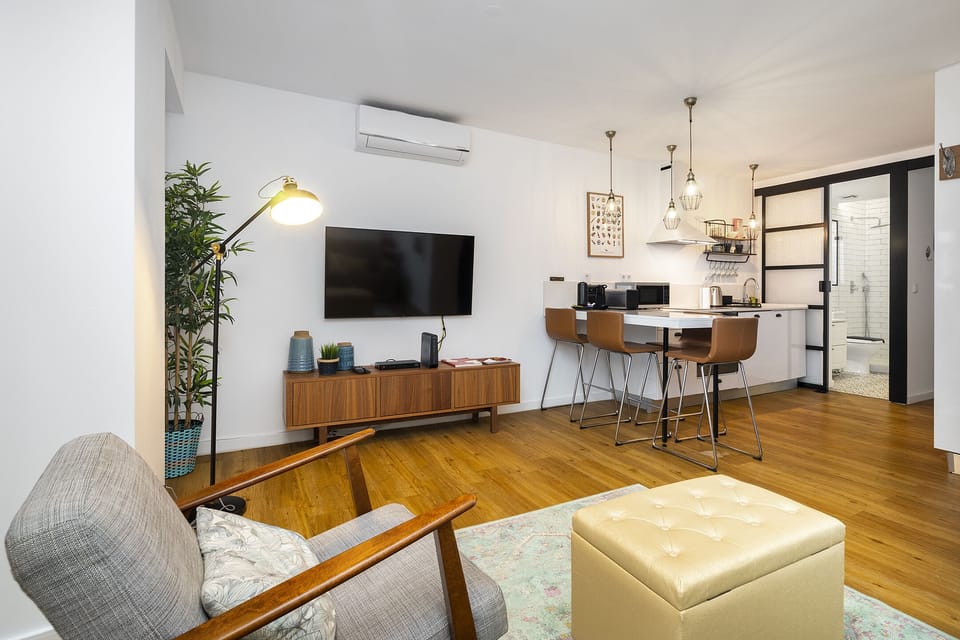 Apartment, 1 Bedroom | Living area | Flat-screen TV