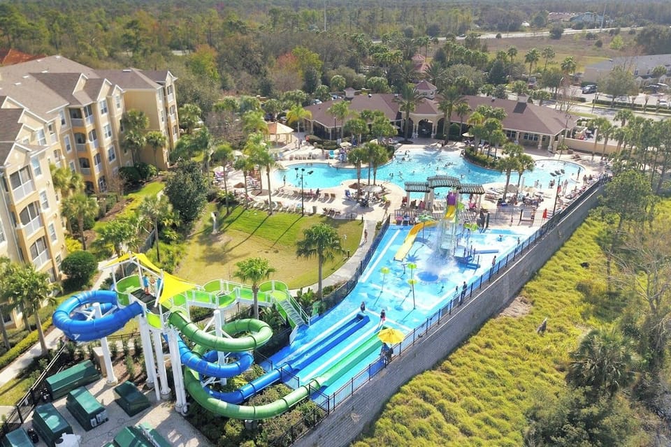 Resort access with water park, slides & more