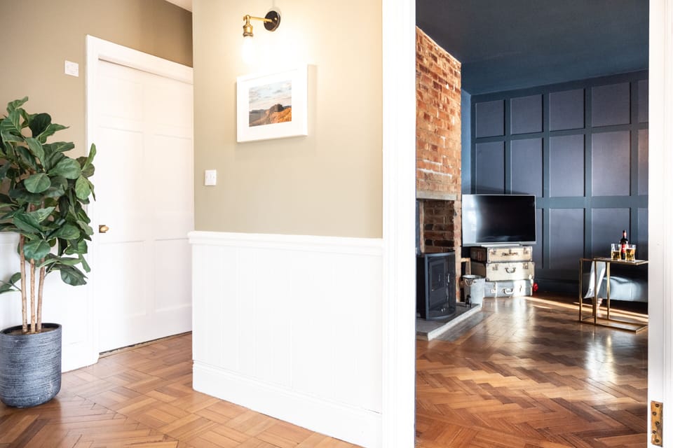 Hallway and Living Room