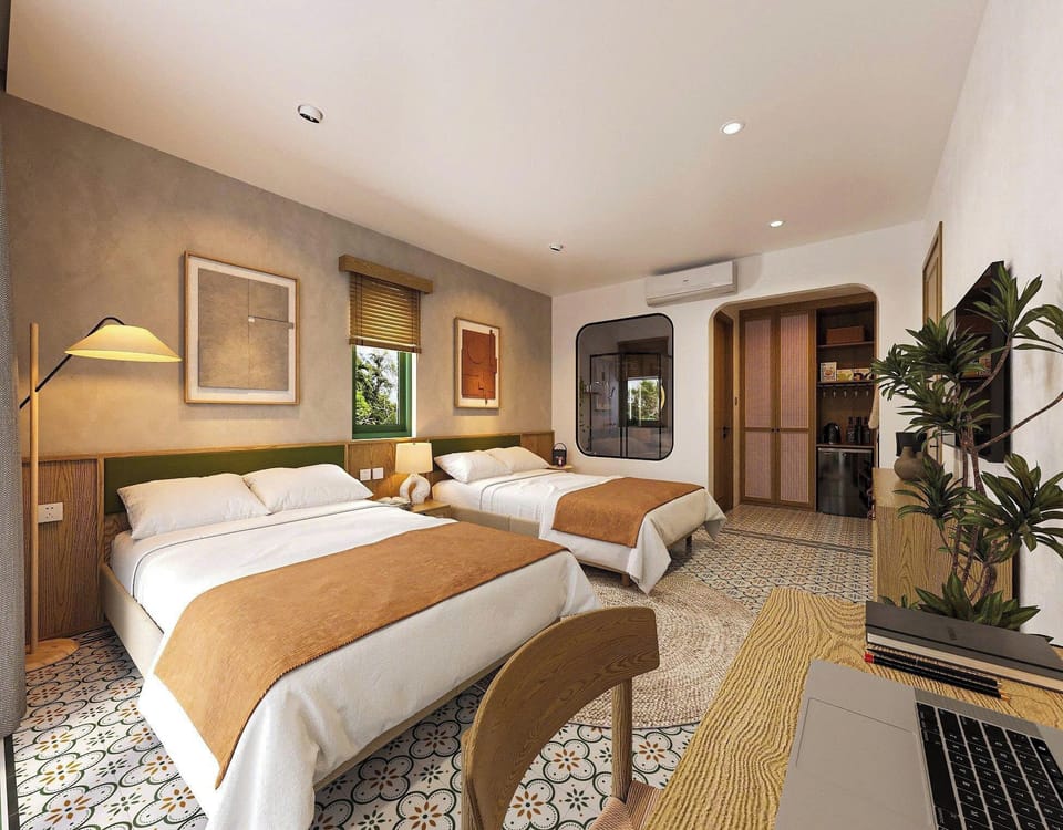 Panoramic Double or Twin Room, Mountain View | Minibar, in-room safe, soundproofing, iron/ironing board