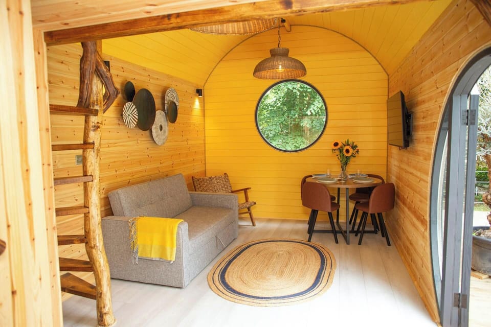 Sofa and dining table